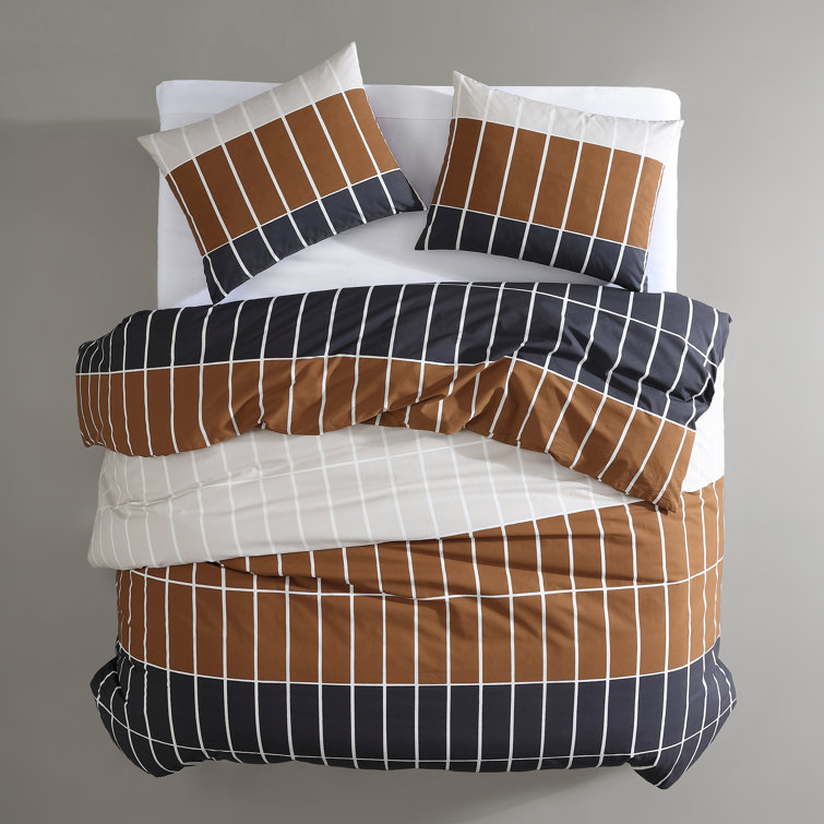 Organic Cotton Multicolor Modern Duvet Cover Set