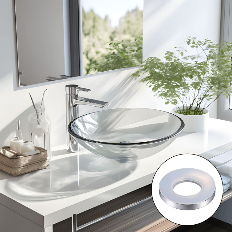 Chrome ABS Mounting Ring for Glass Vessel Sink