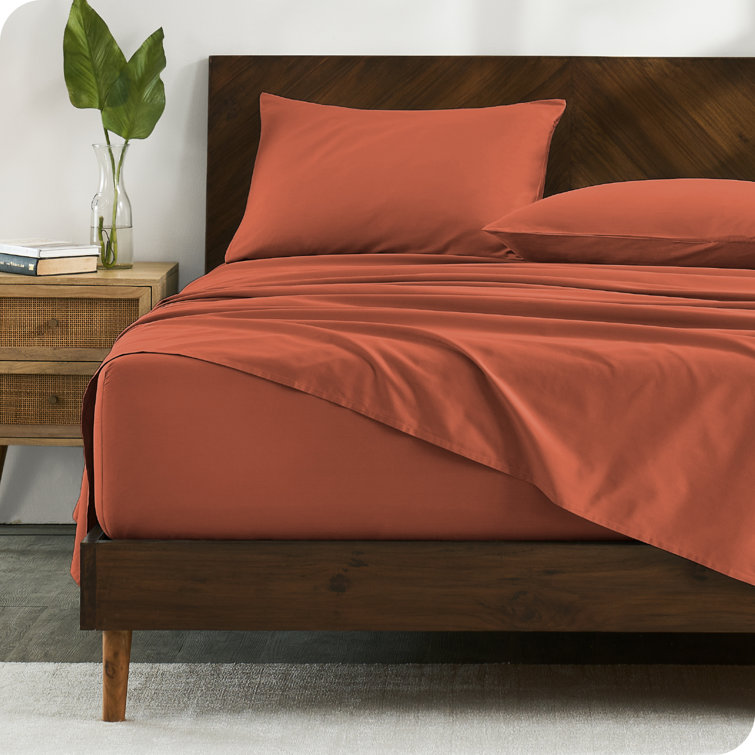 Twin XL Dusty Rose Organic Cotton Percale Sheet Set