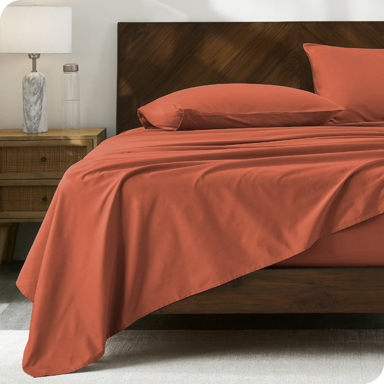 Twin XL Dusty Rose Organic Cotton Percale Sheet Set
