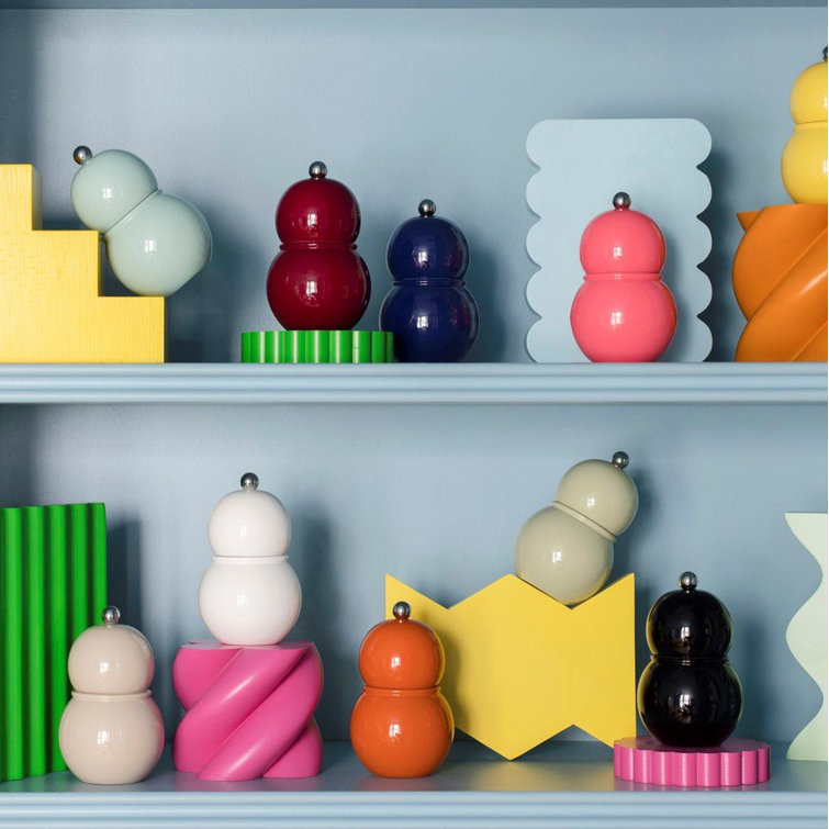 Eau de Nil Lacquered Wood Salt & Pepper Mill