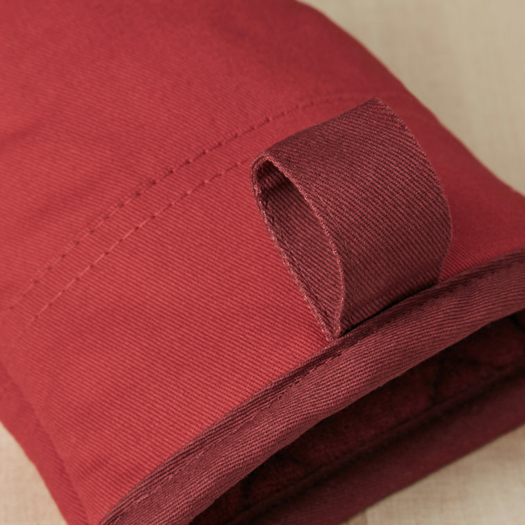 Passion Red/Bordeaux Silicone Mini Oven Mitt Set