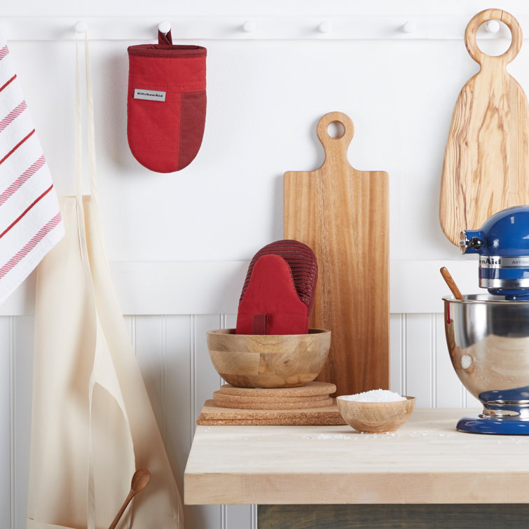 Passion Red/Bordeaux Silicone Mini Oven Mitt Set