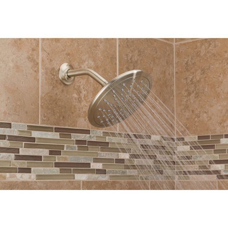 8-Inch Brushed Nickel Eco-Performance Rain Shower Head