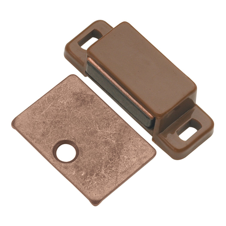 Statuary Bronze Magnetic Cabinet Door Catch 5-Pack