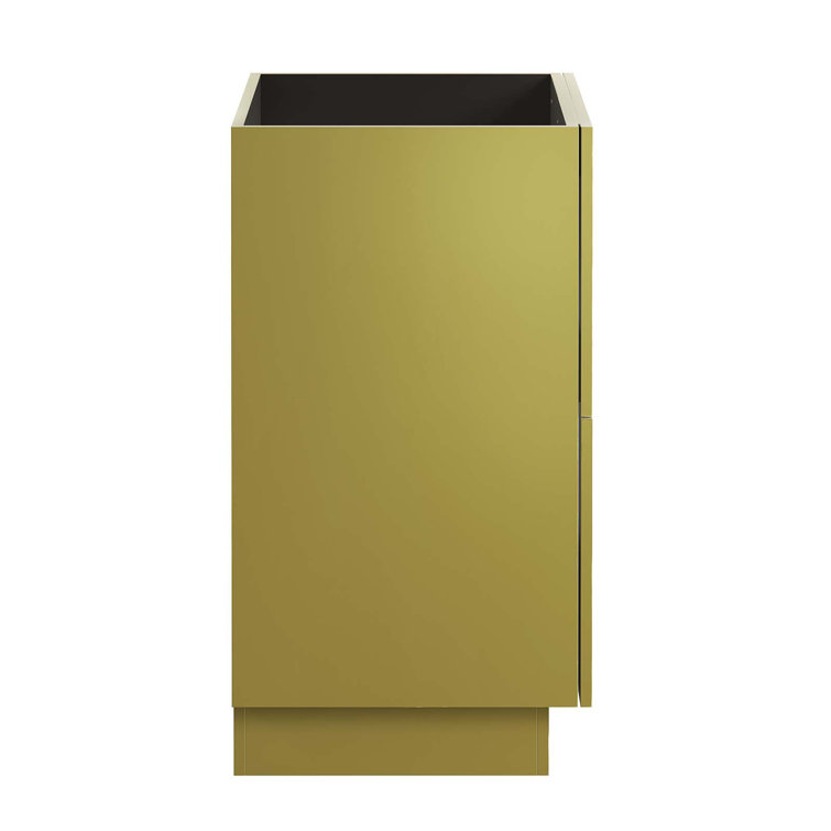 Quantum 24" Black and Gold Freestanding Bathroom Vanity