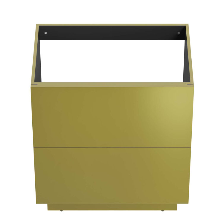 Quantum 30'' Black and Gold Freestanding Bathroom Vanity