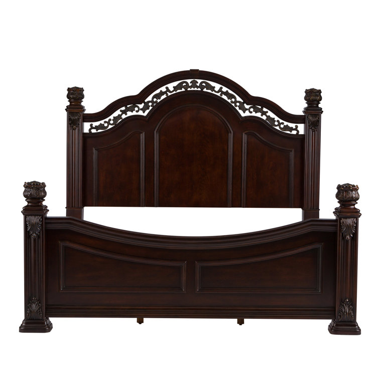 Messina Estates Queen Poster Bed Set with Dresser and Mirror