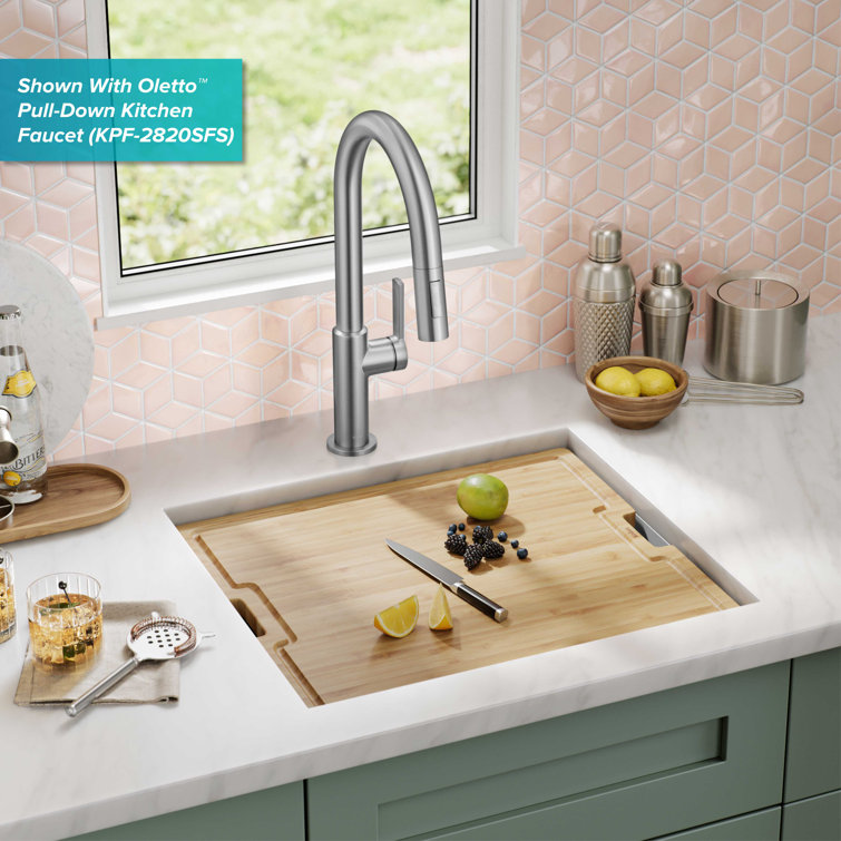 Kore 21-Inch Stainless Steel Single Bowl Drop-In Farmhouse Sink