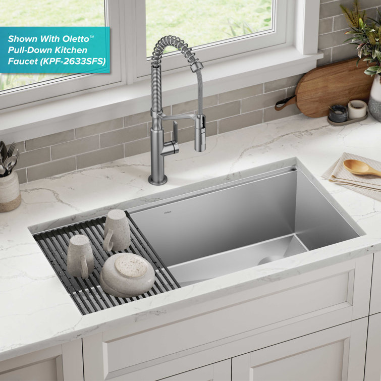 Kore 36" Stainless Steel Drop-in Farmhouse Kitchen Sink