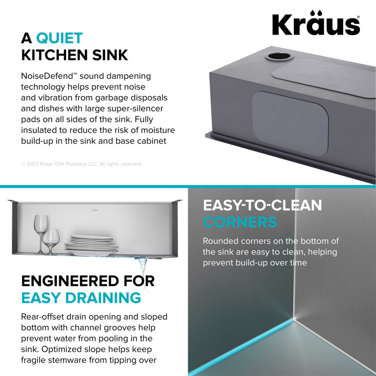 Kore 36" Stainless Steel Drop-in Farmhouse Kitchen Sink