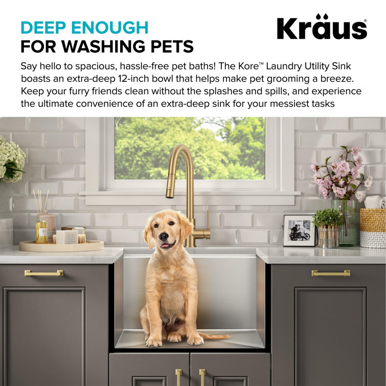 Kore 23-Inch Stainless Steel Undermount Workstation Sink