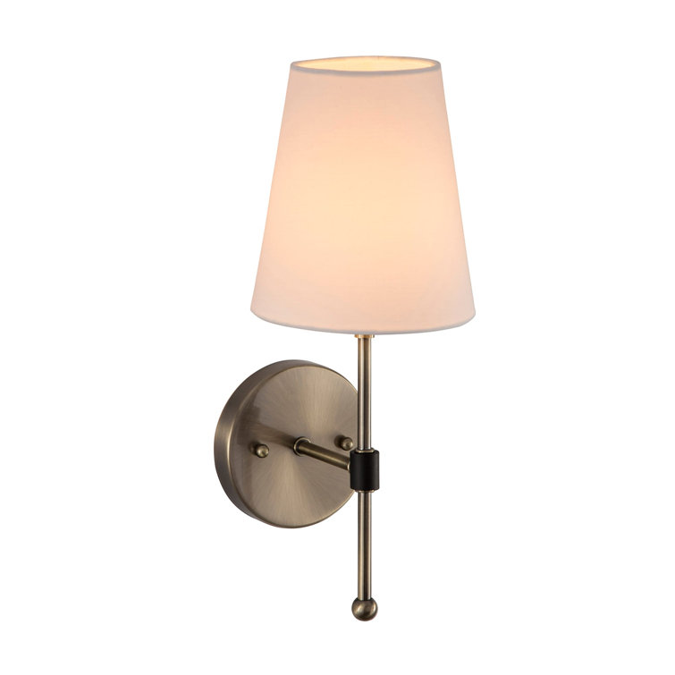 Beatty Empire Shade Antique Brass Wall Sconce