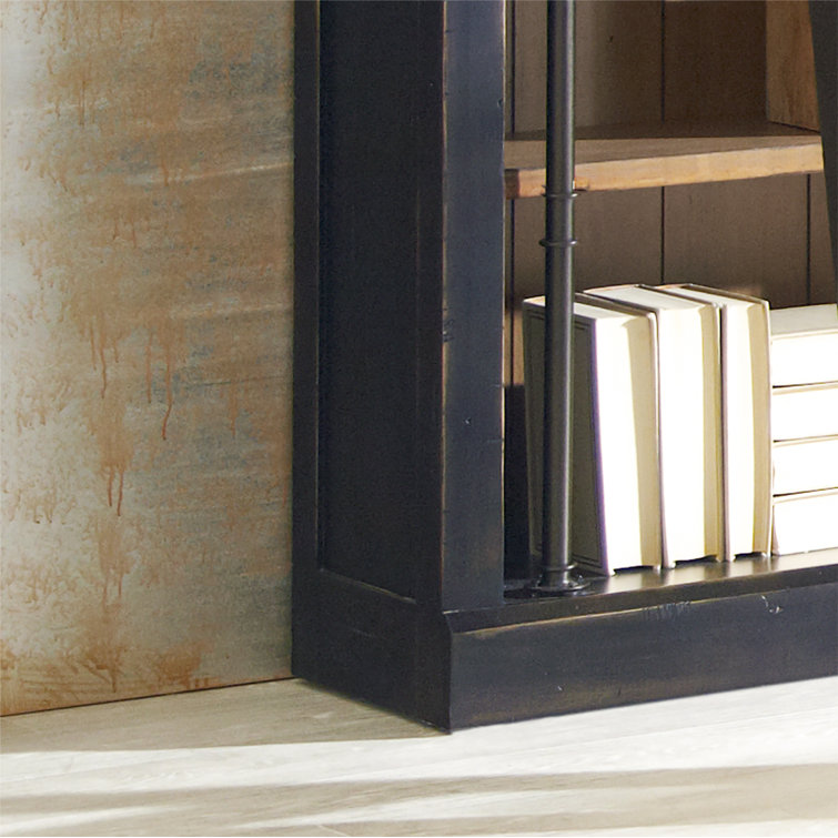 Toulouse Aged Ebony and Warm Honey Adjustable Bookcase