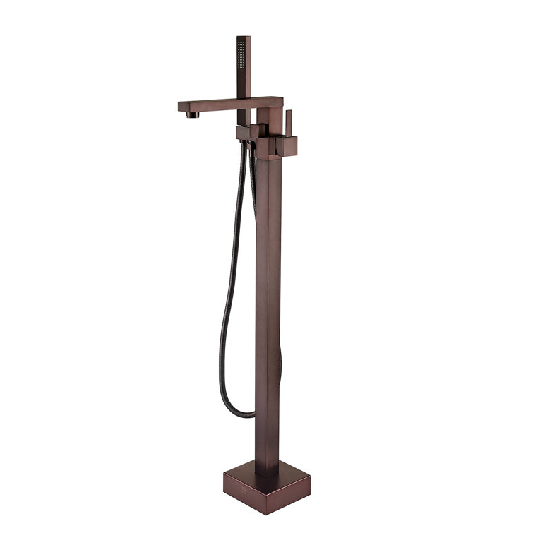 Oil Rubbed Bronze Freestanding Bathtub Faucet with Hand Shower