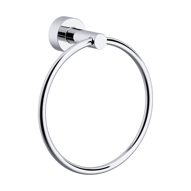Chrome Modern Wall Mounted Towel Ring