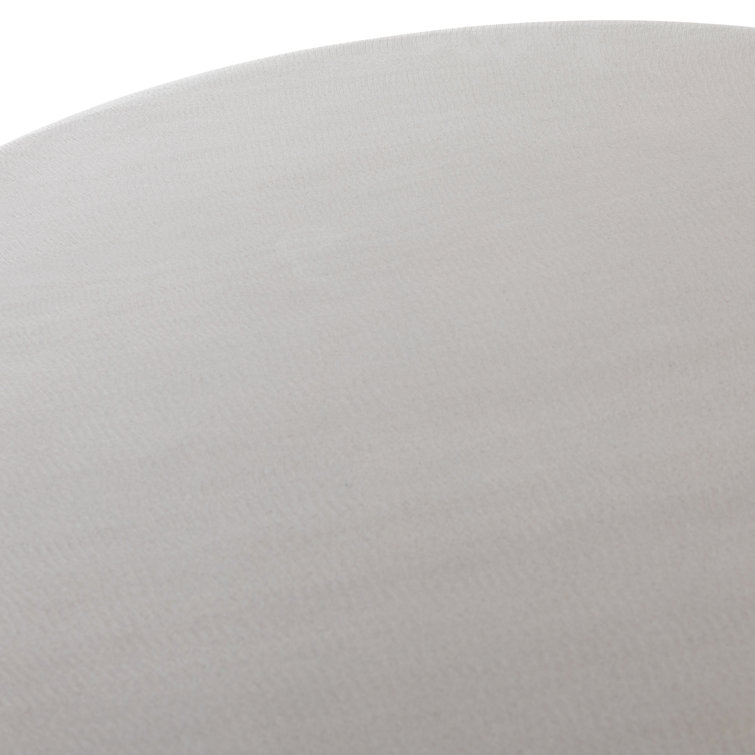 Cyrus 47'' Beige and White Round Outdoor Dining Table