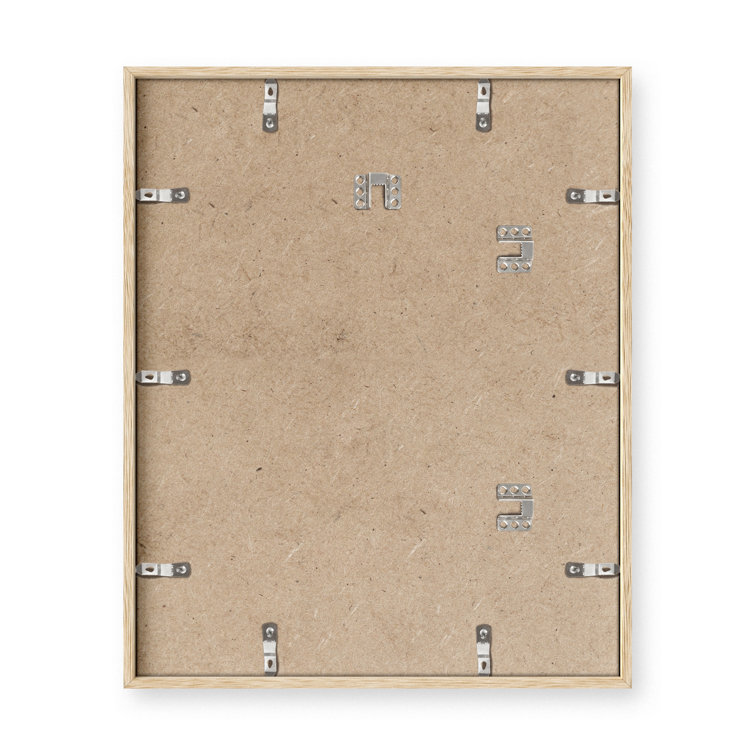 Beige Solid Oak 4x6 Picture Frame Set of 6