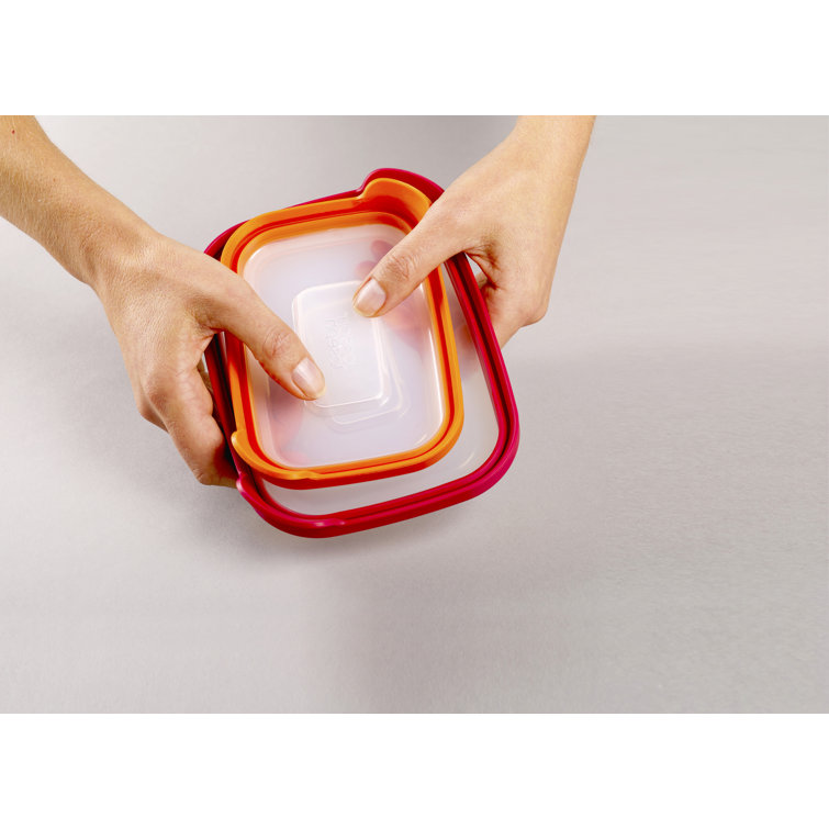 Joseph Joseph 12-Piece Clear Plastic Nesting Food Storage Set