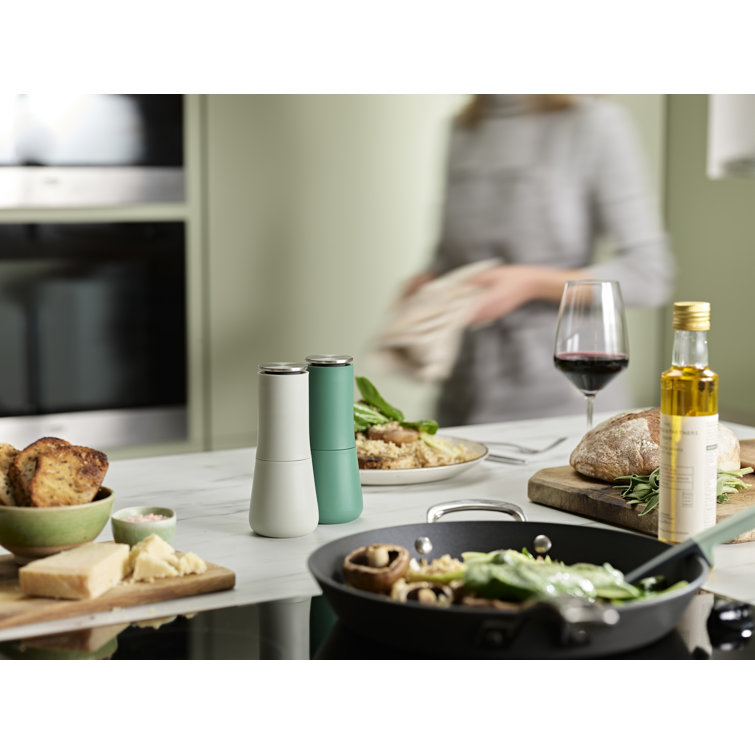 Sage Green Ceramic Salt and Pepper Mill Set