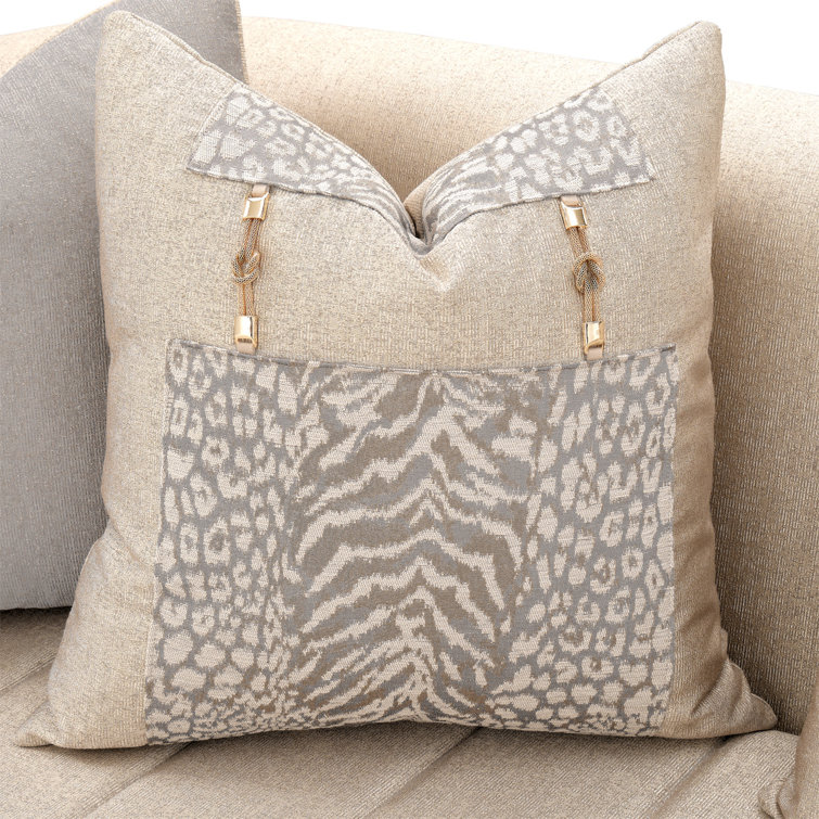Lisbon 98'' Beige Chenille Round Arm Sofa with Gold Accents