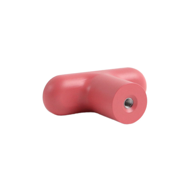 Blush Aluminum Oval Cabinet Drawer Knob with Matte Finish