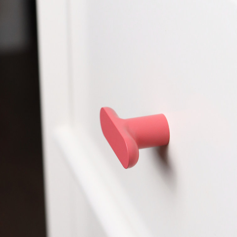 Blush Aluminum Oval Cabinet Drawer Knob with Matte Finish