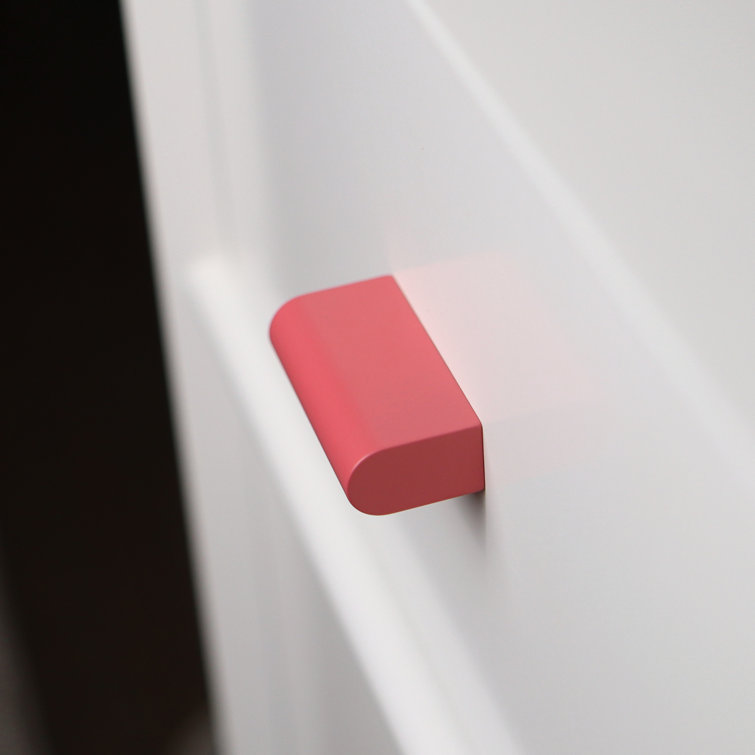 Blush Matte Aluminum Rectangular Cabinet Knob