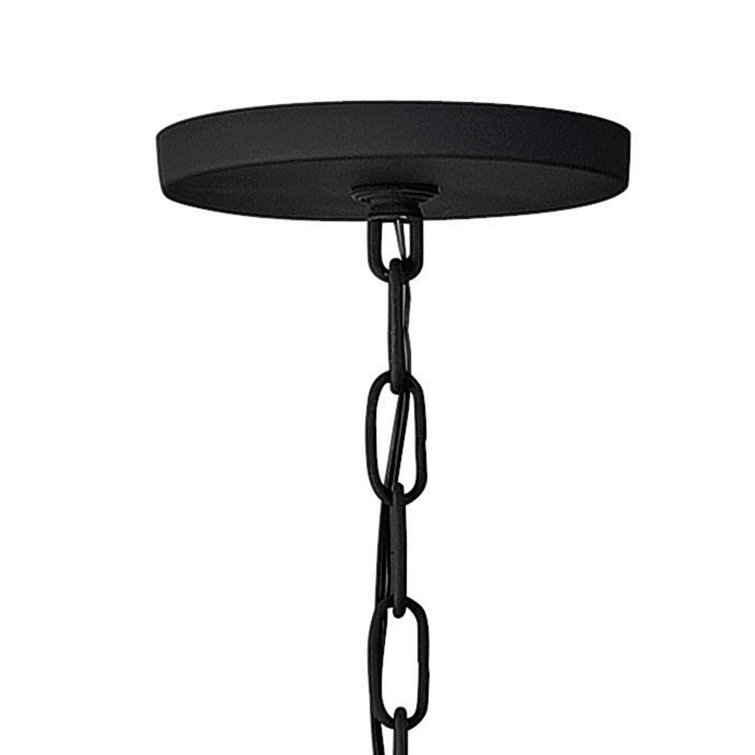 Ariel Crystal Spires 12-Light Black Sputnik Chandelier