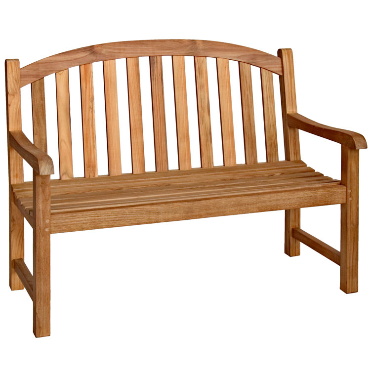 Victoria 48" Natural Teak Outdoor Garden Bench