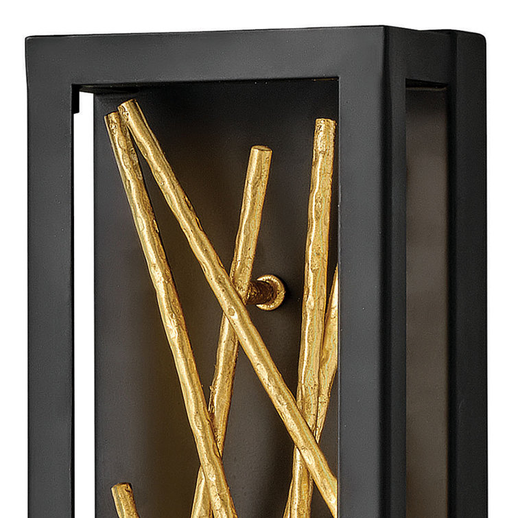 Black and Gold 36" LED Wall Sconce
