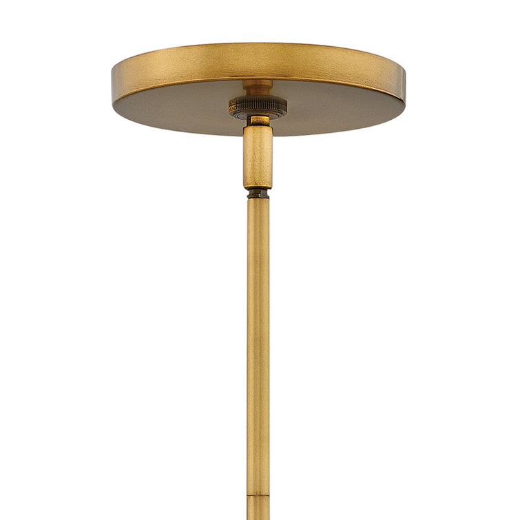Heritage Brass Polished Nickel 1-Light Schoolhouse Pendant with Clear Seedy Glass