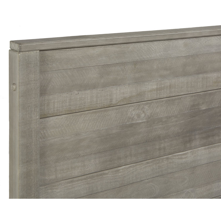 Baja Full/Double Driftwood Grey Solid Pine Platform Bed
