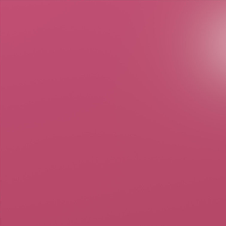Hot Pink King Metal Platform Bed with Headboard and Slats