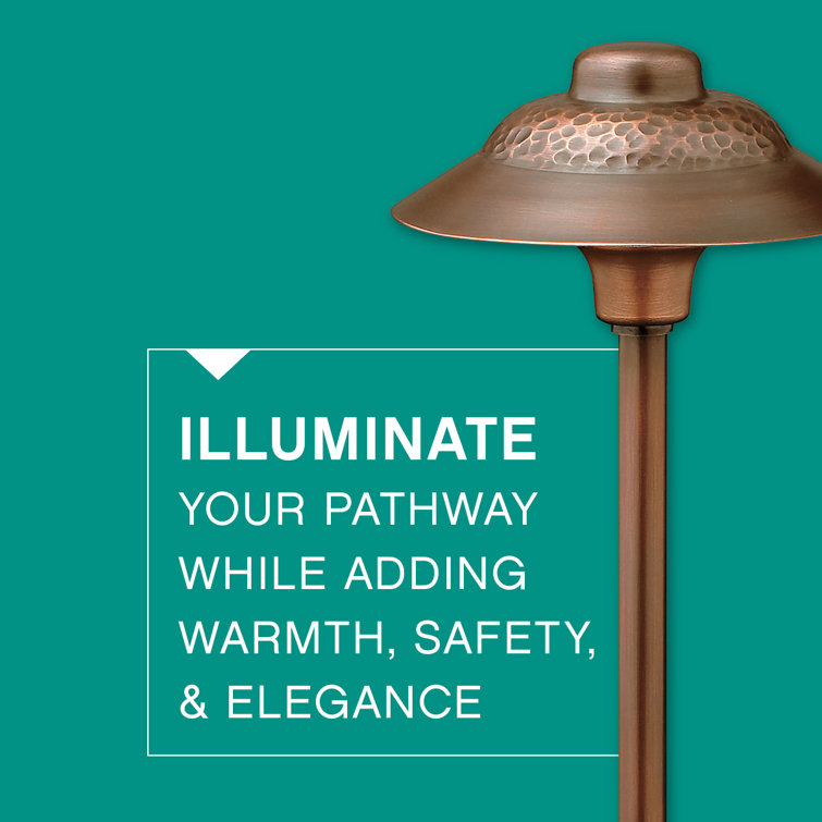 Essence Olde Copper LED Pathway Light with Frosted Shield
