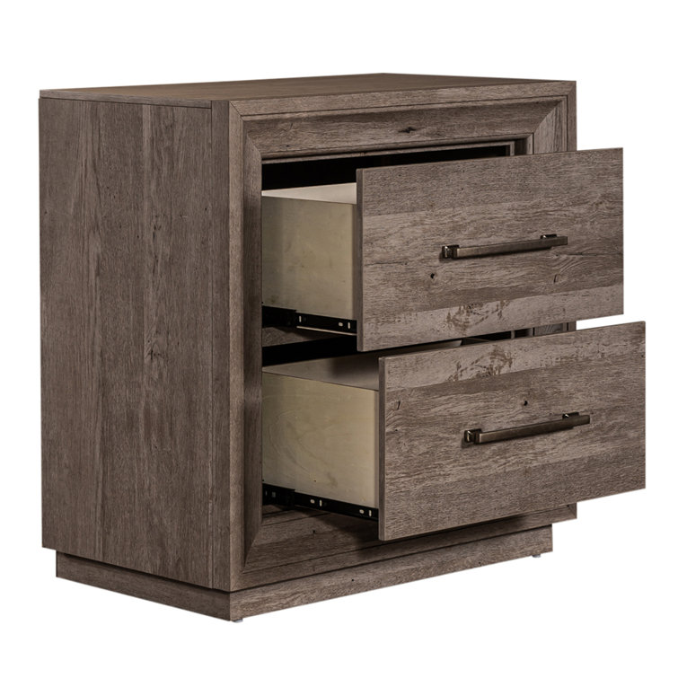 Greystone King Panel Bed with Dresser, Mirror, and Nightstand Set