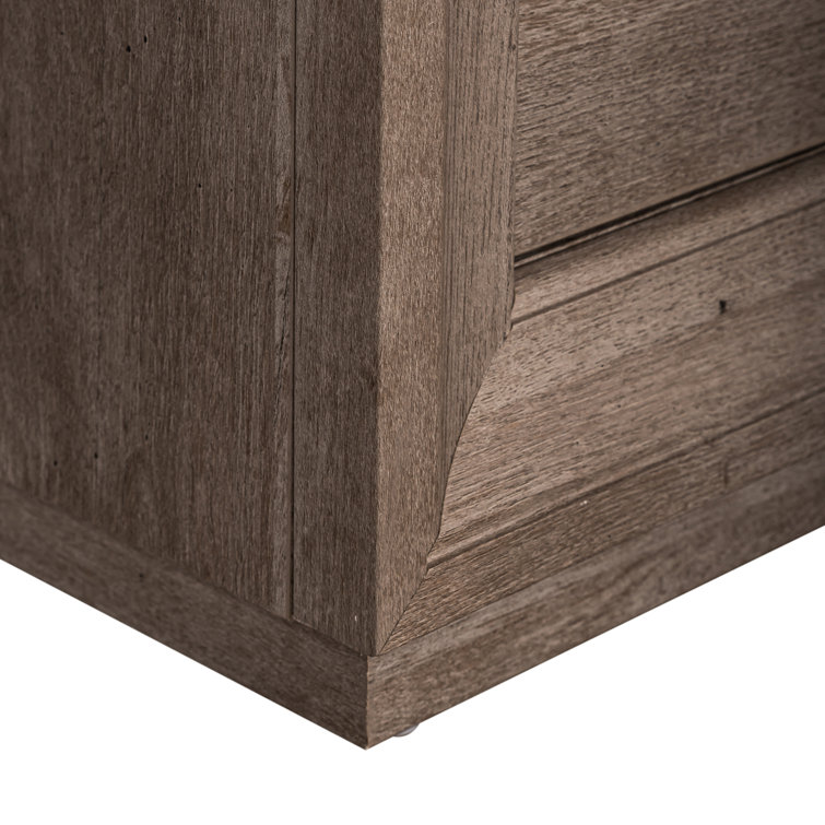 Greystone King Panel Bed with Dresser, Mirror, and Nightstand Set