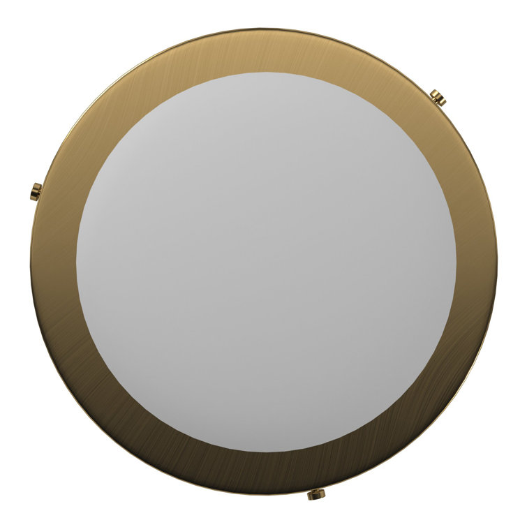 Charlotte Brushed Caramel 3-Light Semi-Flush Mount with Off-White Fabric Shade