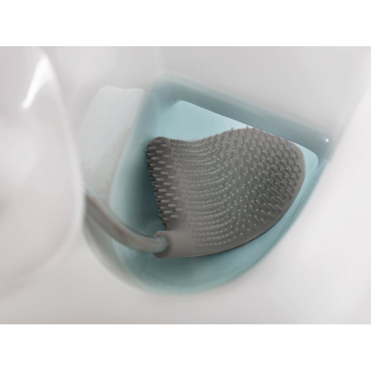 Stainless Steel Free Standing Toilet Paper Holder with Brush