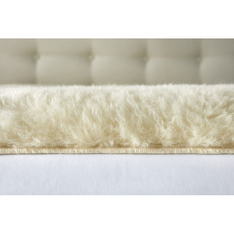 Natural Twin Wool Mattress Topper with 2" Pile