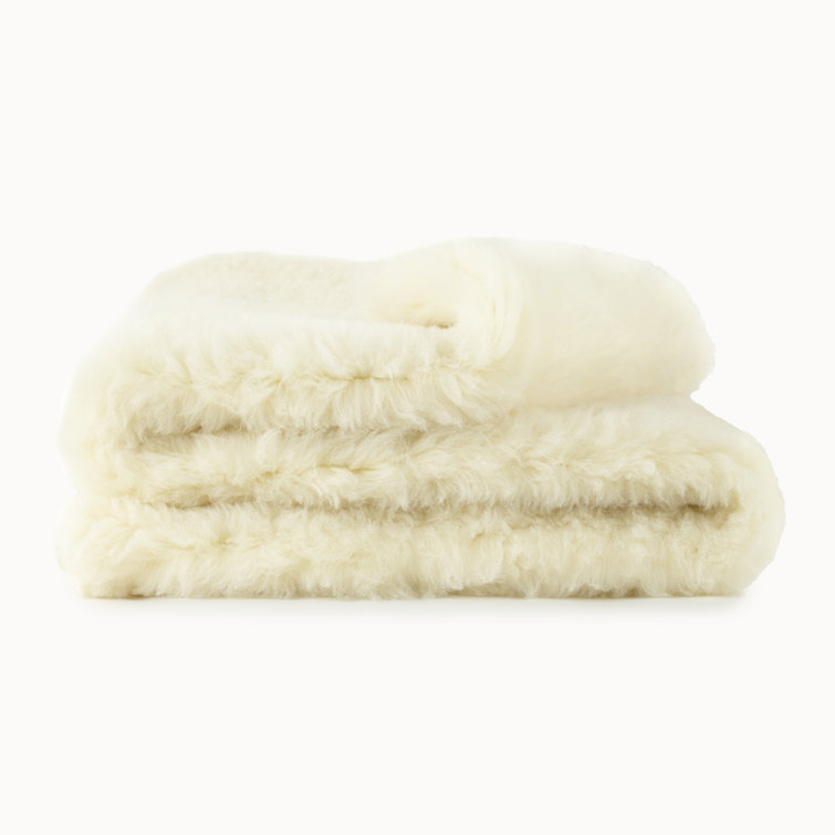 Natural Twin Wool Mattress Topper with 2" Pile