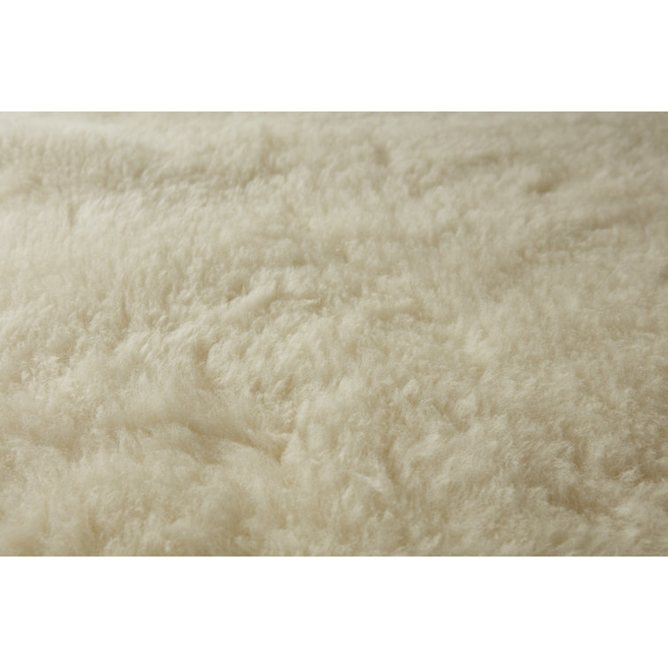 Natural Twin Wool Mattress Topper with 2" Pile