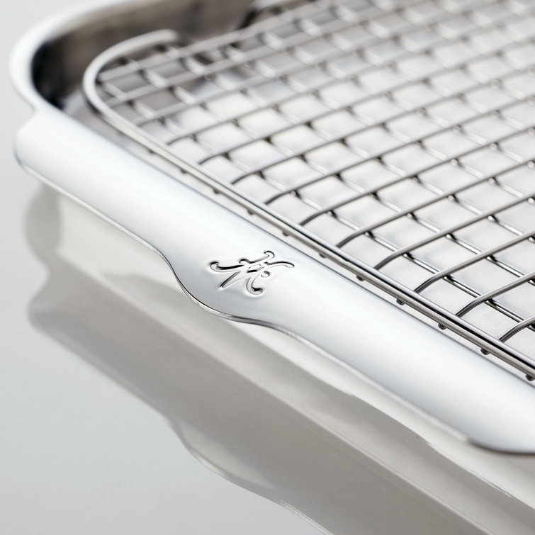 Stainless Steel and Aluminum Half Sheet Pan Rack Set
