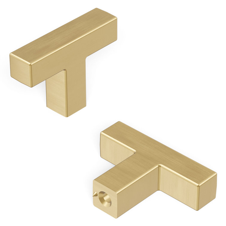Skylight Champagne Bronze T-Handle Cabinet Knob with Mounting Hardware
