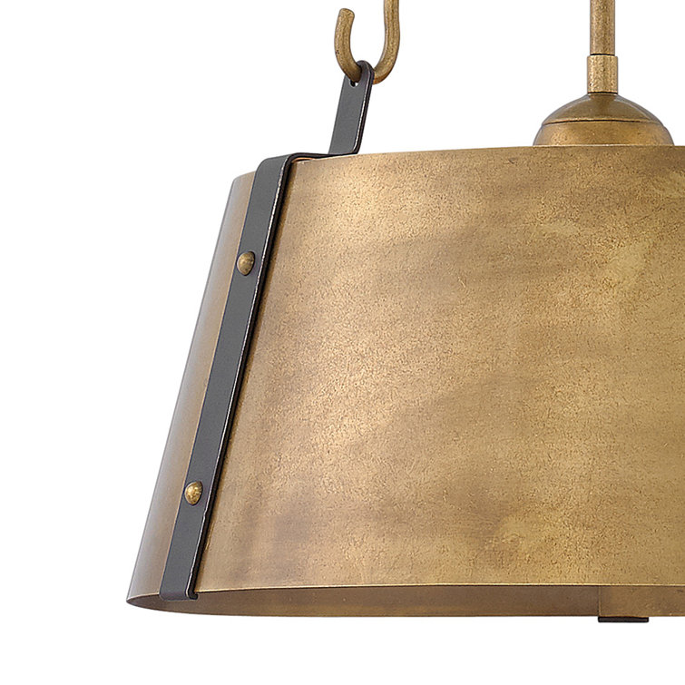 Cartwright Galvanized Drum Pendant with Adjustable Height