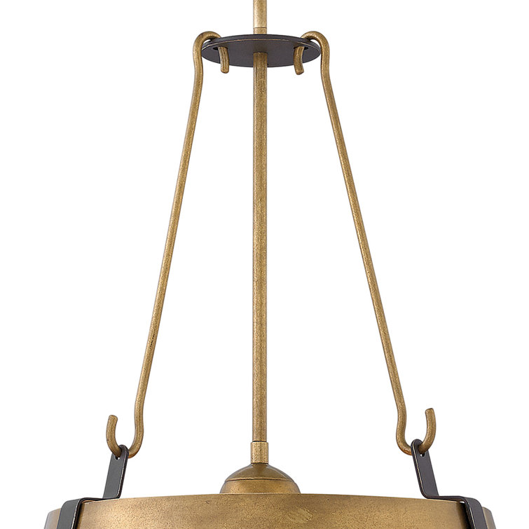 Cartwright Galvanized Drum Pendant with Adjustable Height