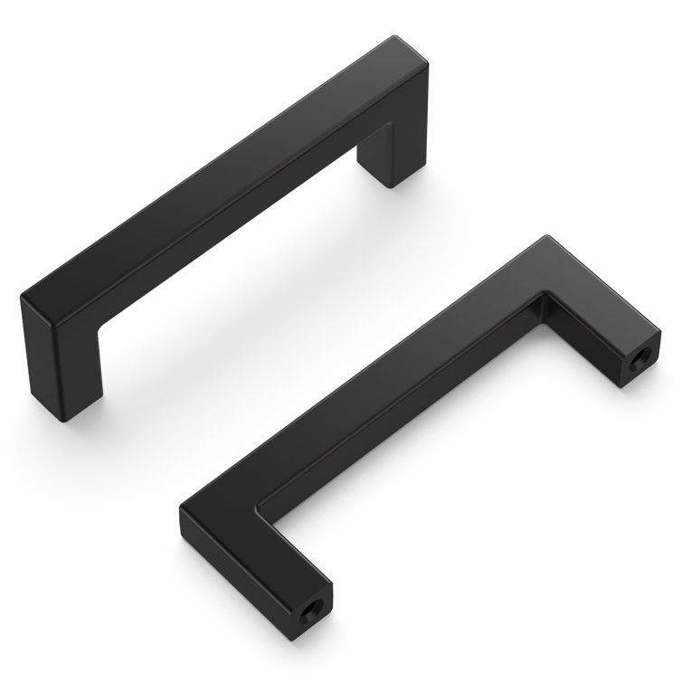 Matte Black Modern Farmhouse Cabinet Pull with Mounting Hardware