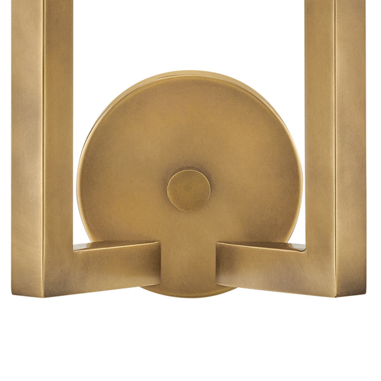 Ezra Heritage Brass 2-Light Dimmable LED Wall Sconce