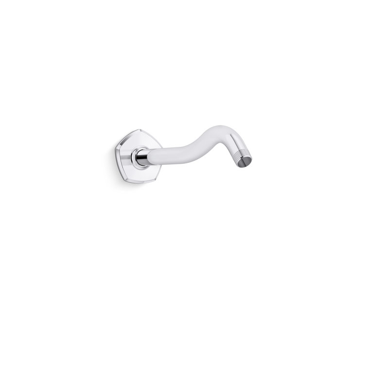 Vibrant French Gold Wall-Mounted Shower Arm with Pentagonal Flange
