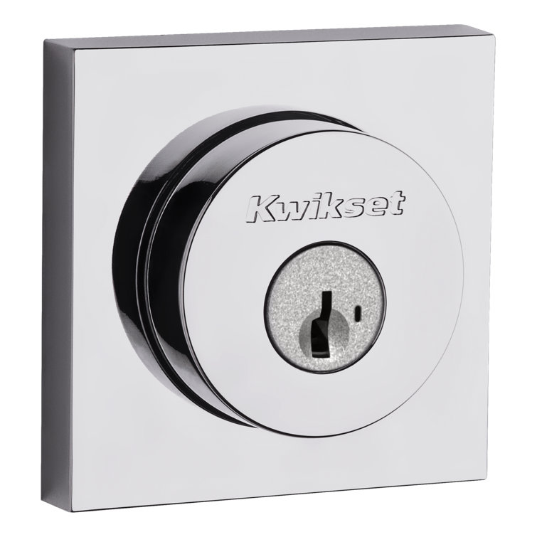 Polished Chrome Single Cylinder Deadbolt Lock